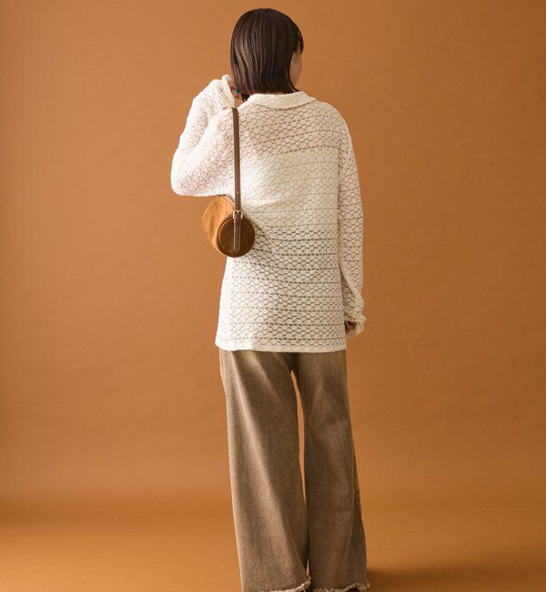  「襟付きレースカーディガン」|カーディガン|