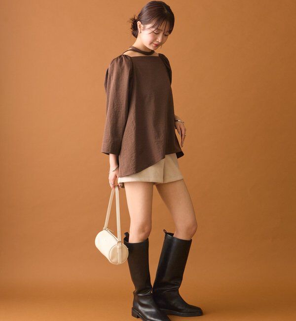  「チョーカーリボンパフブラウス」|シャツ・ブラウス|