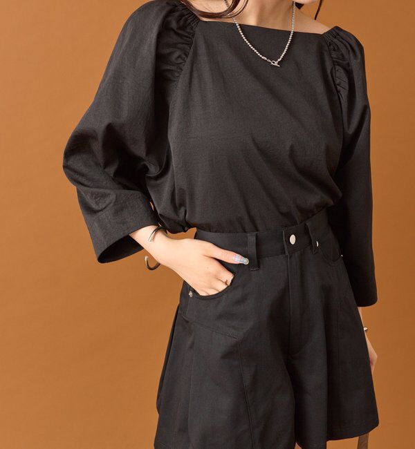  「チョーカーリボンパフブラウス」|シャツ・ブラウス|