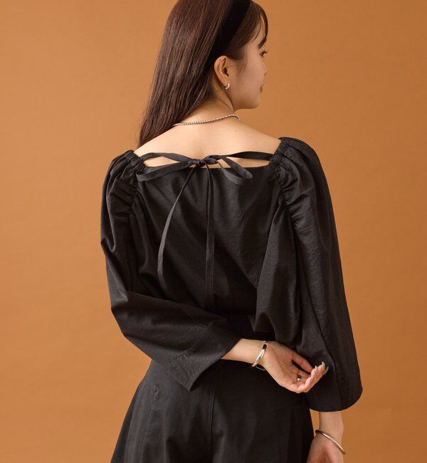  「チョーカーリボンパフブラウス」|シャツ・ブラウス|