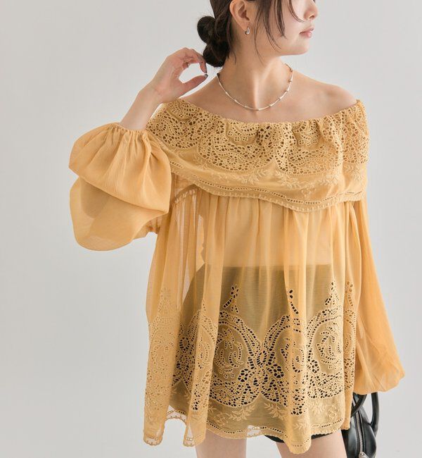  「4wayブラウス」|シャツ・ブラウス|キャメル