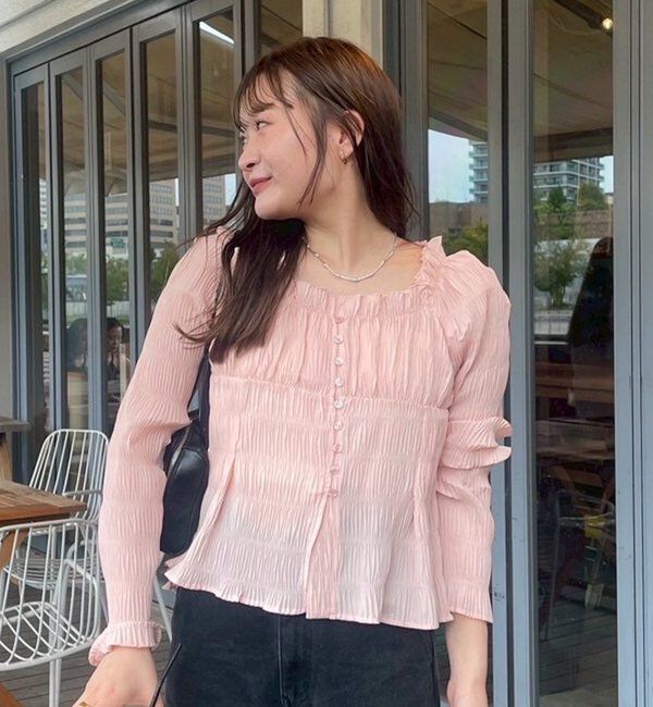 「【@__misa__03企画】シャーリングブラウス」|シャツ・ブラウス|