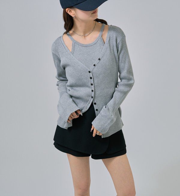  「アメスリニットカーデSET」|カーディガン|