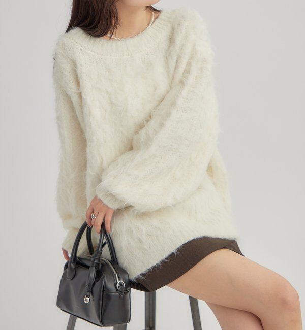  「ふわふわシャギーニット」|ニット・セーター|