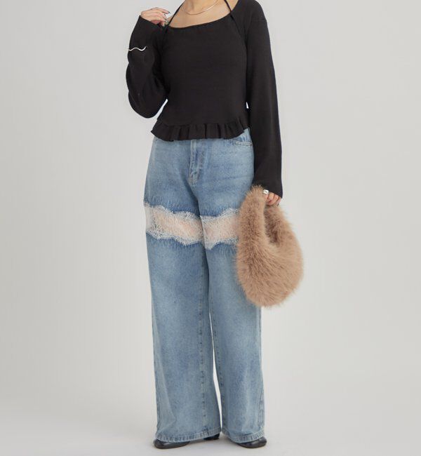  「ペプラムレイヤードニット」|ニット・セーター|