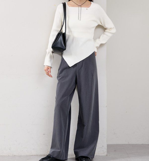  「スクエアネックリブニット」|ニット・セーター|