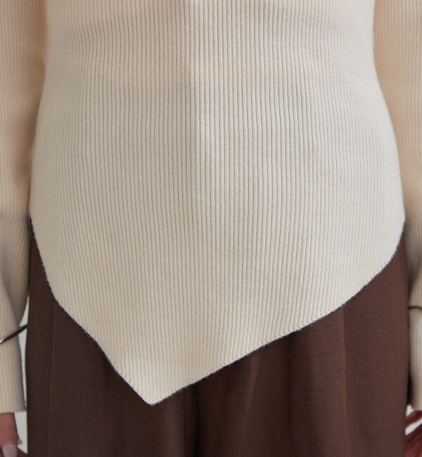  「スクエアネックリブニット」|ニット・セーター|