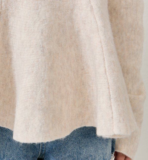  「スクエアネックペプラムニット」|ニット・セーター|