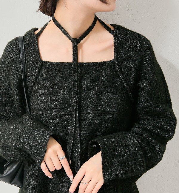  「スクエアネックペプラムニット」|ニット・セーター|