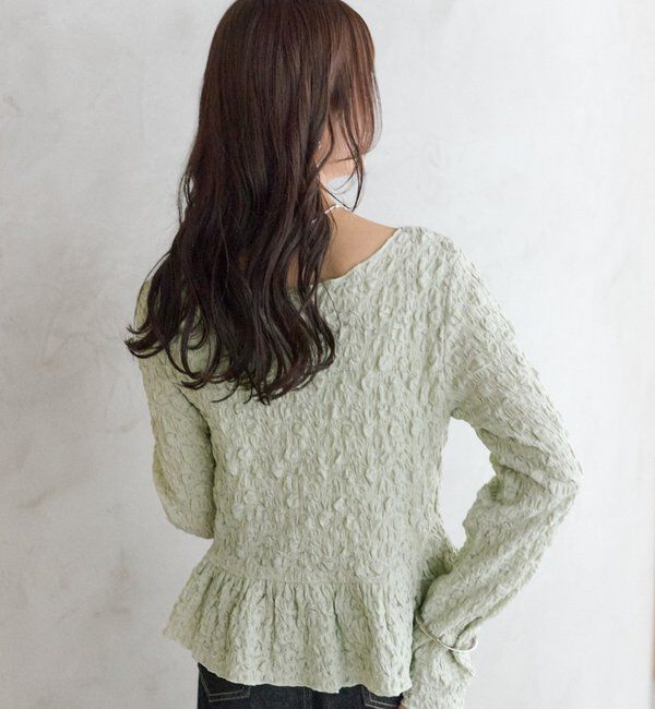  「シャーリングペプラム TOPS」|シャツ・ブラウス|