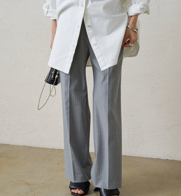  「セミワイドパンツ2」|チノ|グレー