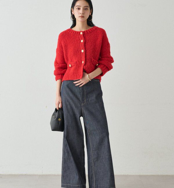  「ハイウエストデニムパンツ」|デニム|