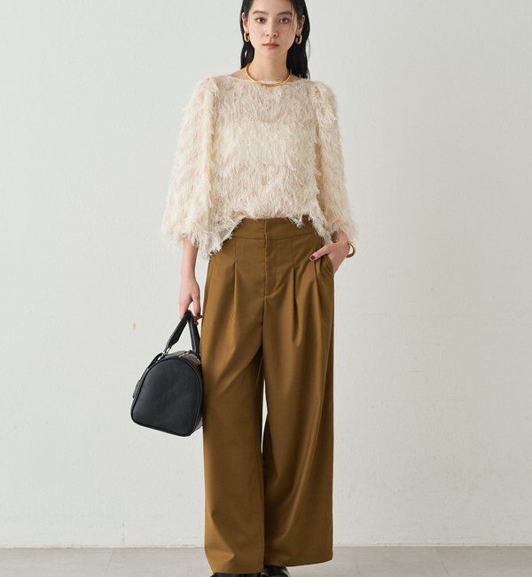  「タブベルトワイドパンツ」|チノ|