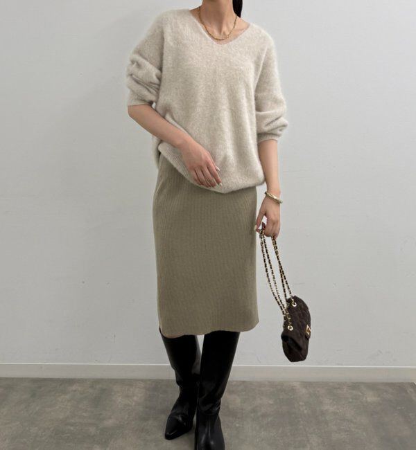  「ニットスカート+パンツセット」|チノ|