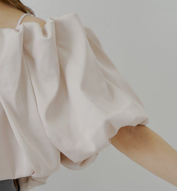  「【SALON by Chico】ギャザーバルーンオフショルブラウス」|シャツ・ブラウス|