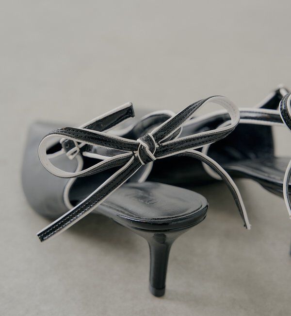  「バックリボンミュール」|パンプス|