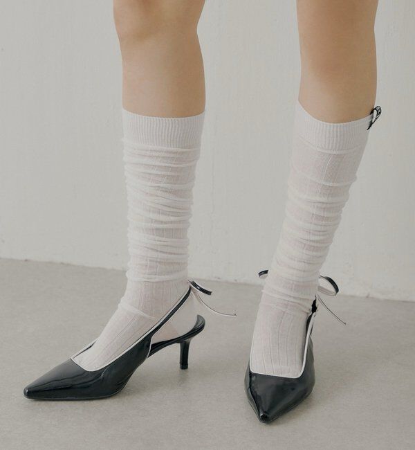  「バックリボンミュール」|パンプス|