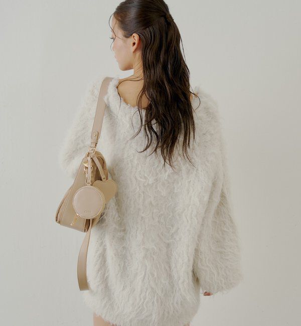  「金釦シャギールーズカーディガン」|カーディガン|