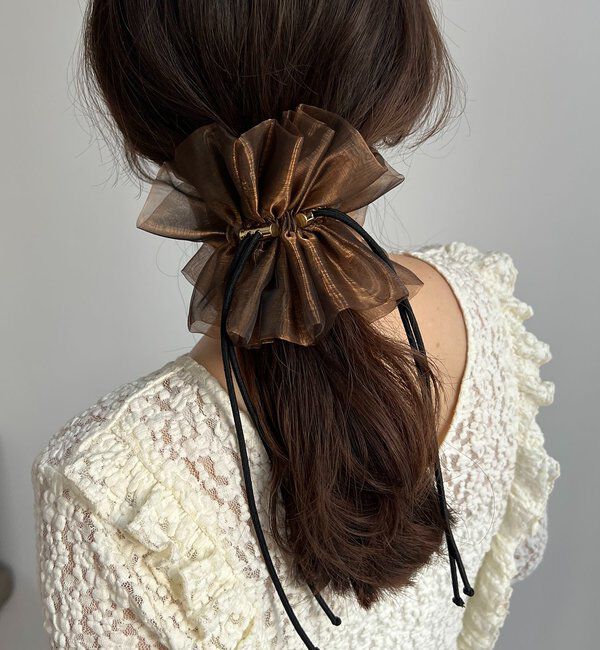  「【新色追加】〈GOLDY/ゴールディ〉ドロストオーガンジーシュシュ」|リング|