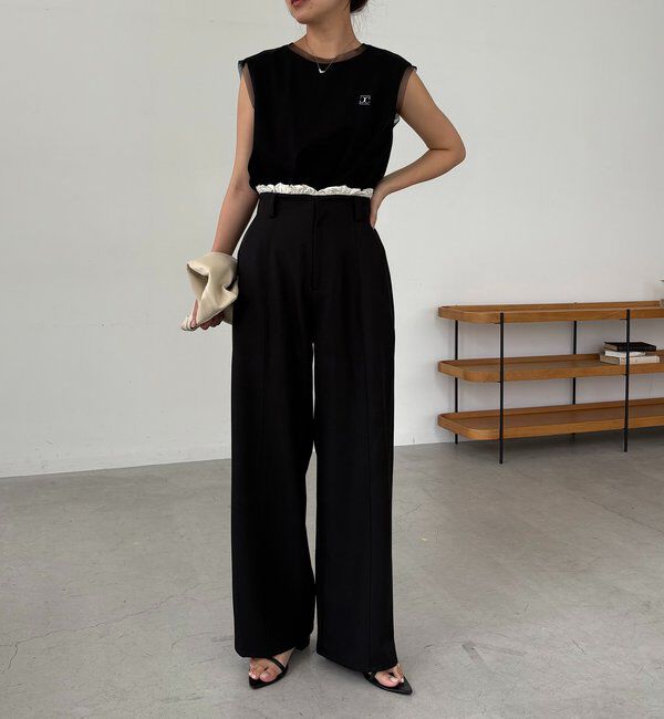  「フリルウエストパンツ」|チノ|