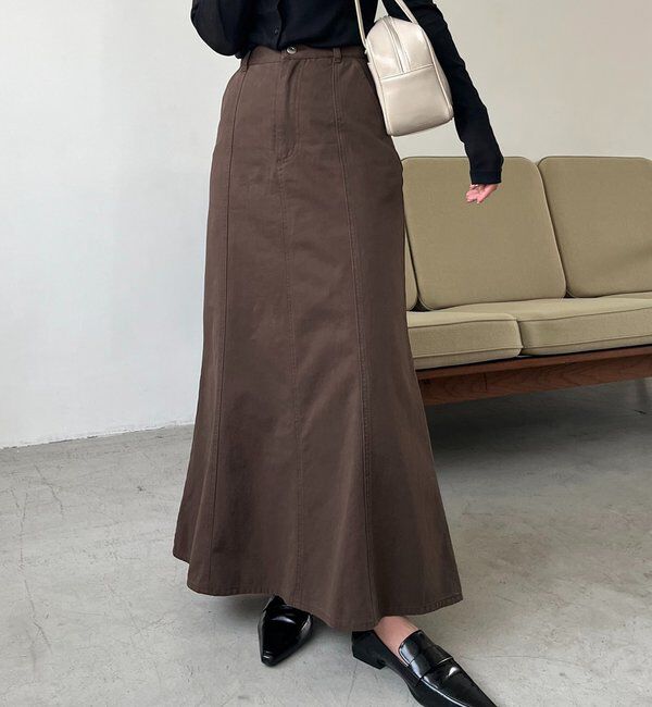  「【セットアップ対応】コットンフレアスカート」|スカート|