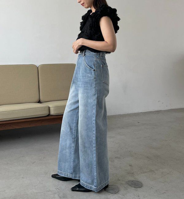  「【SNSで話題！/オケージョンにも◎】ジャガードパフショルダートップス」|シャツ・ブラウス|