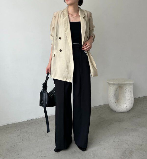  「【全骨格細見え/オフィスコーデにも◎】ライトテーラージャケット」|テーラードジャケット|