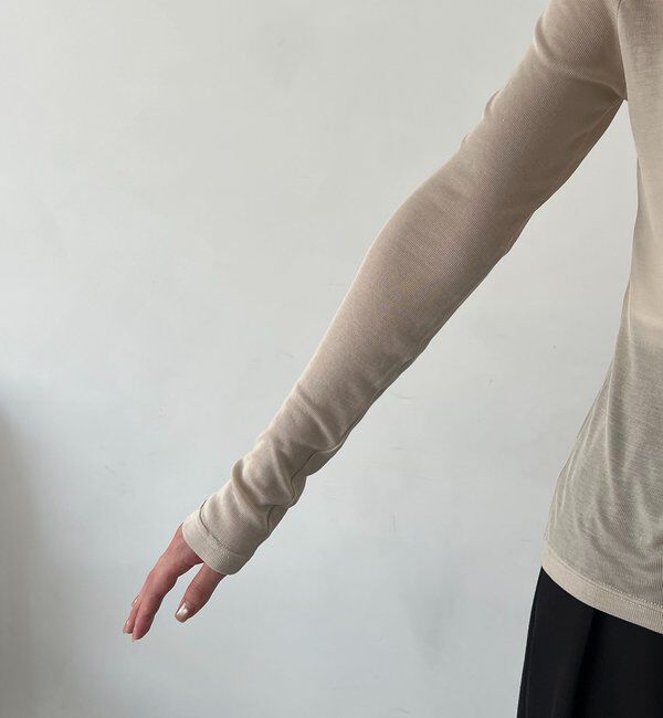  「【前後2WAY】2WAYボートネックシアーロンT」|Tシャツ・カットソー|