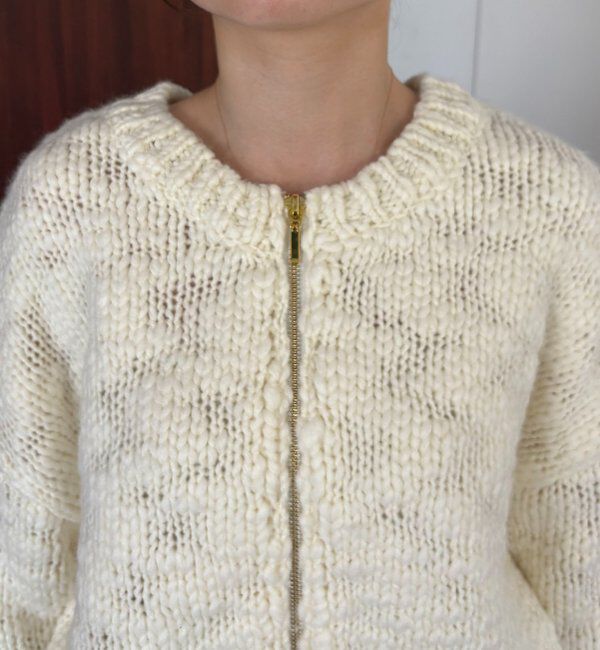  「【LE'MAGE&times;gemeilコラボ】スラブジップカーディガン」|カーディガン|