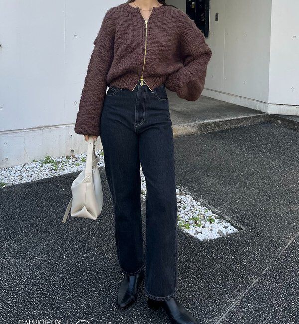  「【LE'MAGE&times;gemeilコラボ】スラブジップカーディガン」|カーディガン|