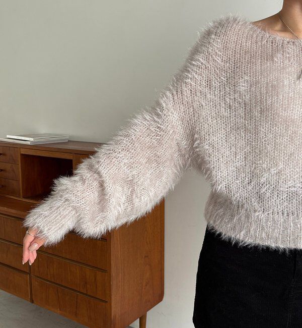  「フェザーラウンドプルオーバー」|ニット・セーター|