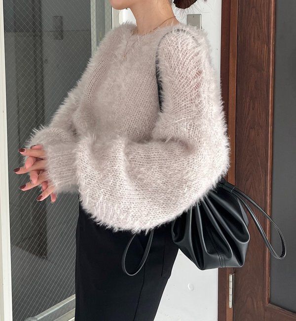  「フェザーラウンドプルオーバー」|ニット・セーター|