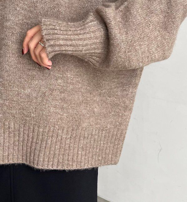  「【前後2WAY】もちふわ2WAYスキッパーニット」|ニット・セーター|