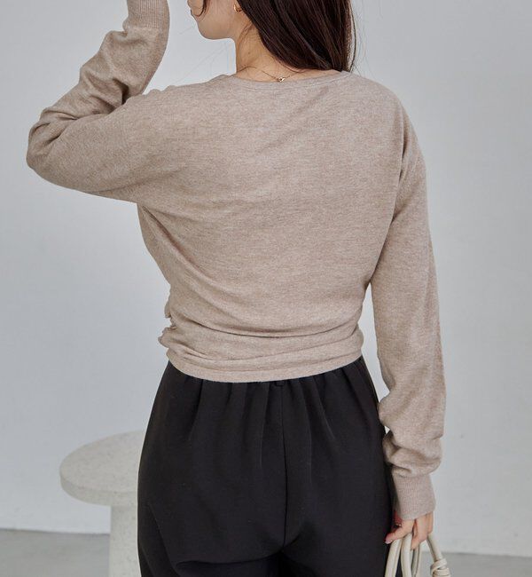  「カーディガン風アシメニット」|ニット・セーター|