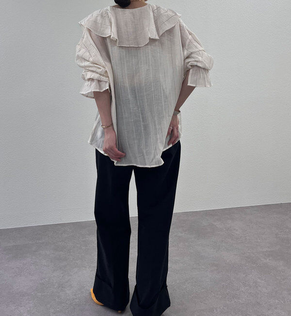  「フリルカラーブラウス」|シャツ・ブラウス|