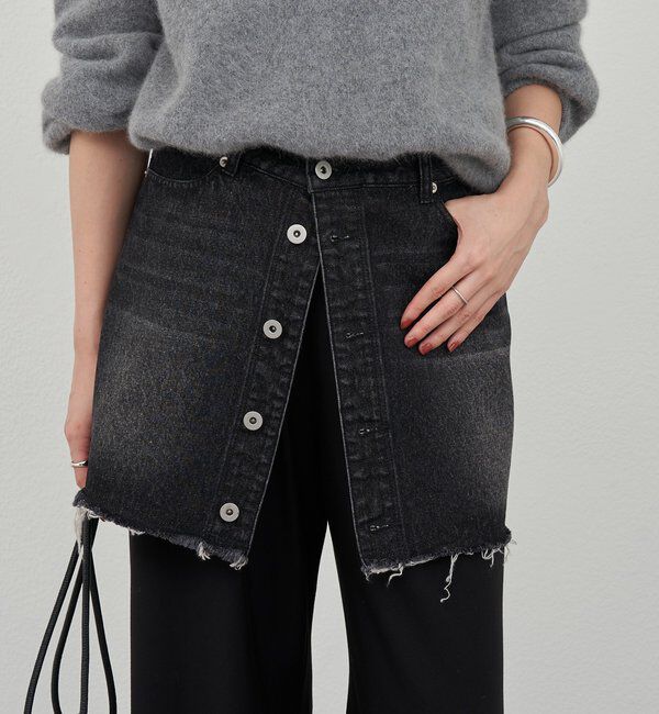  「レイヤードデニムスカート」|スカート|
