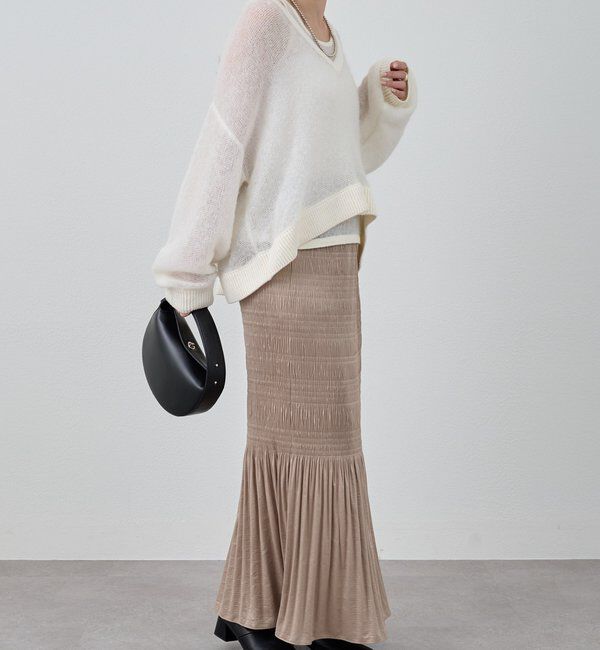  「プリーツマキシスカート」|スカート|