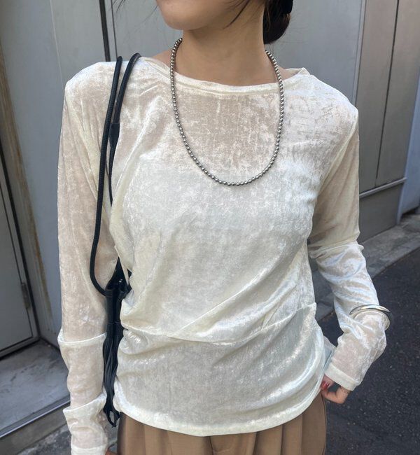  「シアーベロアトップス」|Tシャツ・カットソー|
