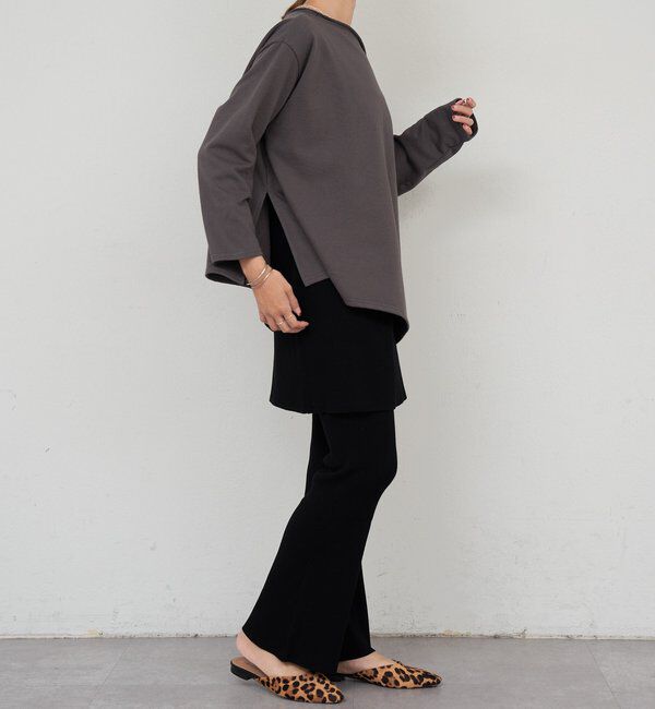  「サイドスリットオフショルスウェット」|Tシャツ・カットソー|