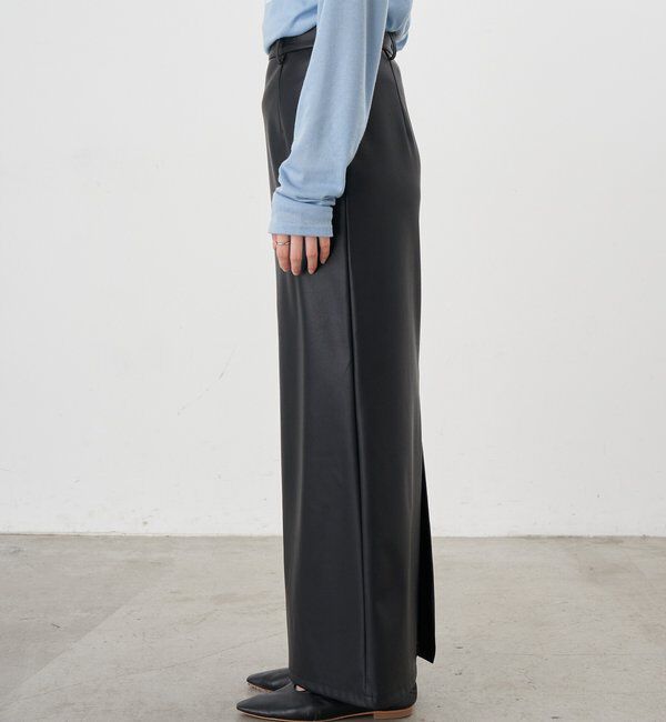  「レザーマキシスカート」|スカート|