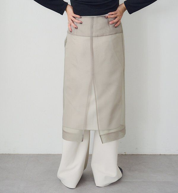  「4WAYダブルレイヤードスカート」|スカート|