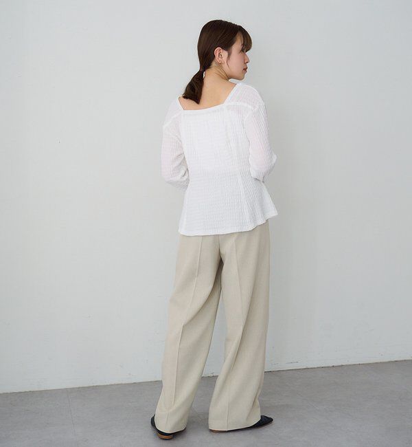  「【セットアップ対応】トロタックワイドパンツ」|チノ|