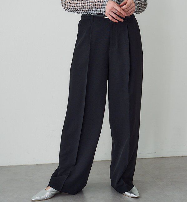  「【セットアップ対応】トロタックワイドパンツ」|チノ|