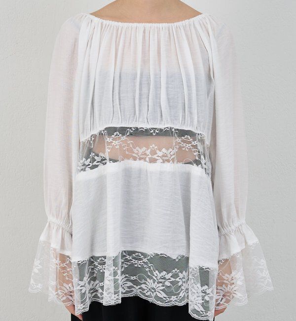  「レースチュニックブラウス」|シャツ・ブラウス|