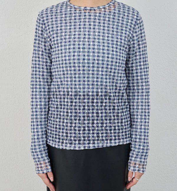  「レースチェックプルオーバー」|Tシャツ・カットソー|