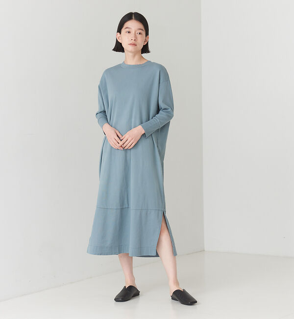 collex「【轟木節子さん&times;BIWACOTTON&times;collex】BIWACOTTON Tドレ」|ワンピース|ブルーグレー