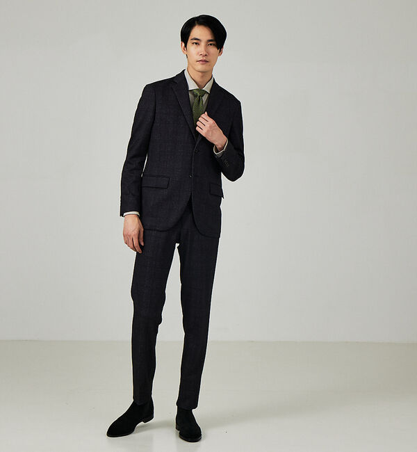 ABAHOUSE「【セットアップ対応/FLEX JACKET】プリント ポンチ ジャケット」|テーラードジャケット|