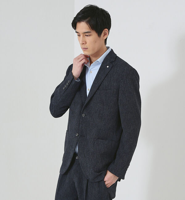 ABAHOUSE「【セットアップ対応/FLEX JACKET】サマーツイード ジャケット / サマ」|テーラードジャケット|