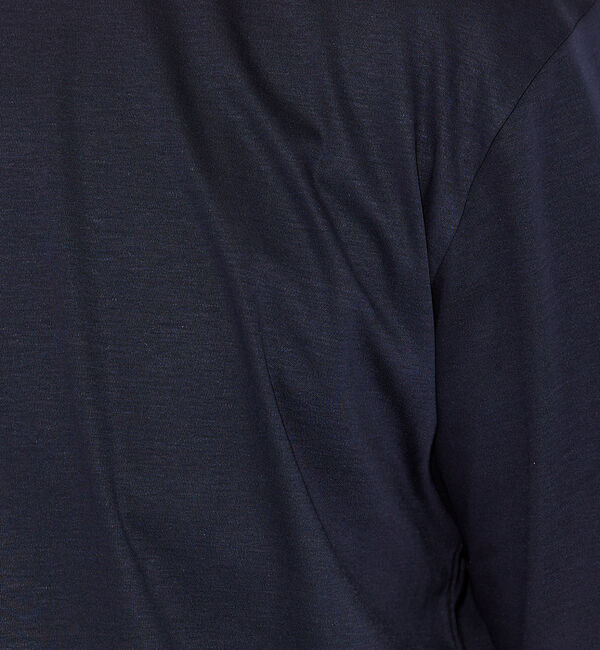 ABAHOUSE「【コットンシルケット】ポンチ クルーネック Tシャツ」|Tシャツ・カットソー|