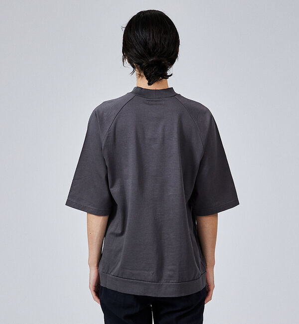 ABAHOUSE「【モックネック】度詰め天竺　ラグランスリーブＴシャツ」|Tシャツ・カットソー|